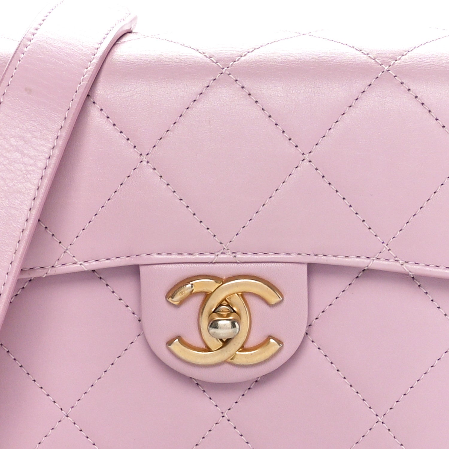 Chanel Calfskin Quilted Moon Messenger Light Pink 8 of 10