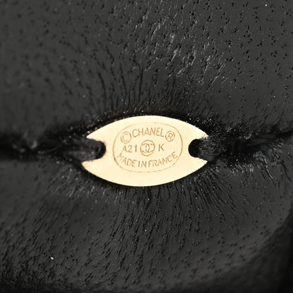 Chanel Lambskin Quilted CC Hair Scrunchie Black 4 of 4