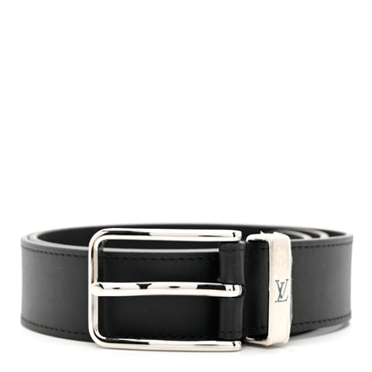Louis Vuitton Calfskin 35mm Pont Neuf Belt 85 34 Black 1 of 6