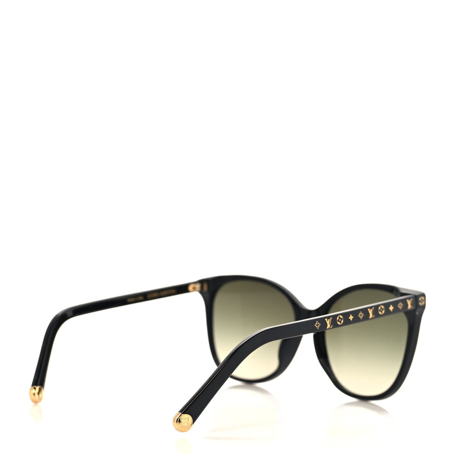 Acetate My Monogram Light Cat Eye Sunglasses Z1657E Black