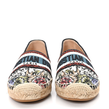 Christian Dior Canvas Mille Fleurs Embroidered Granville Espadrille 36 Multicolor 2 of 8
