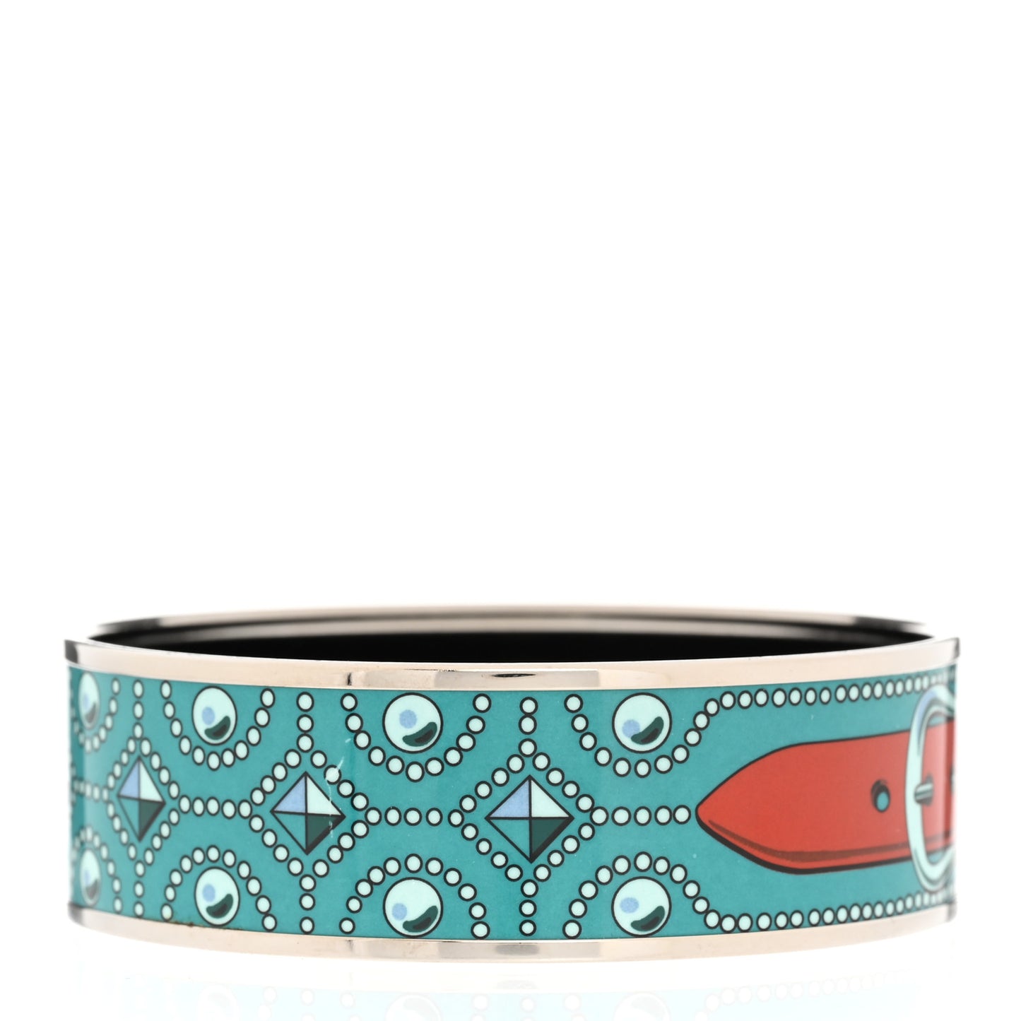 Enamel Printed Colliers de Chiens Wide Bracelet 70