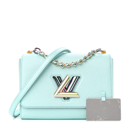 Louis Vuitton Iridescent Grained Calfskin Summer Splash Twist MM Blue 1 of 9