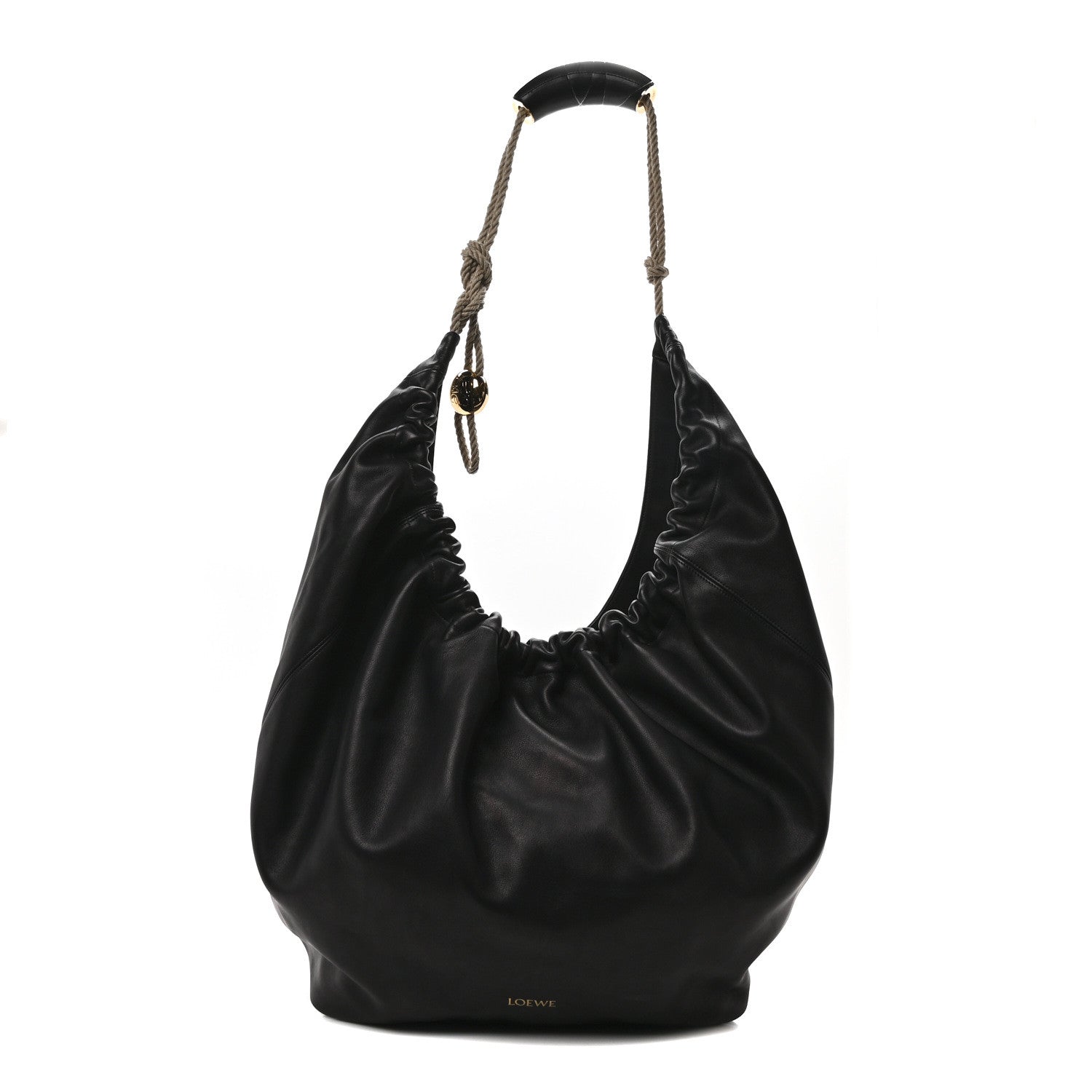 Loewe Calfskin XL Squeeze Cord Bag Black 1 of 9