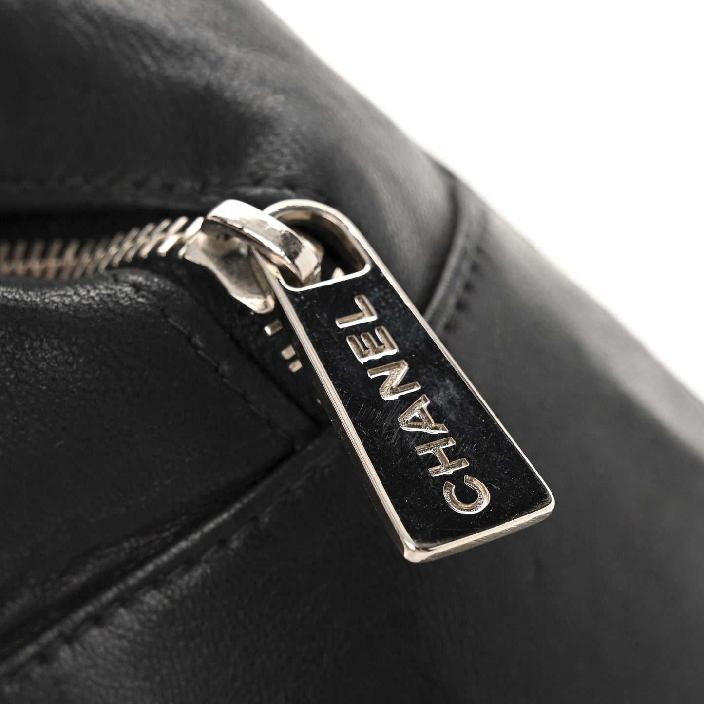Lambskin Quilted CC Pocket Tote Black