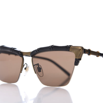 Gucci Acetate Metal Bamboo Sunglasses GG660S Black Brown 7 of 7