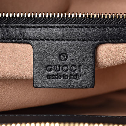 Gucci Suede Patent GG Web Medium Ophidia Top Handle Chain Nocciola Black 6 of 11
