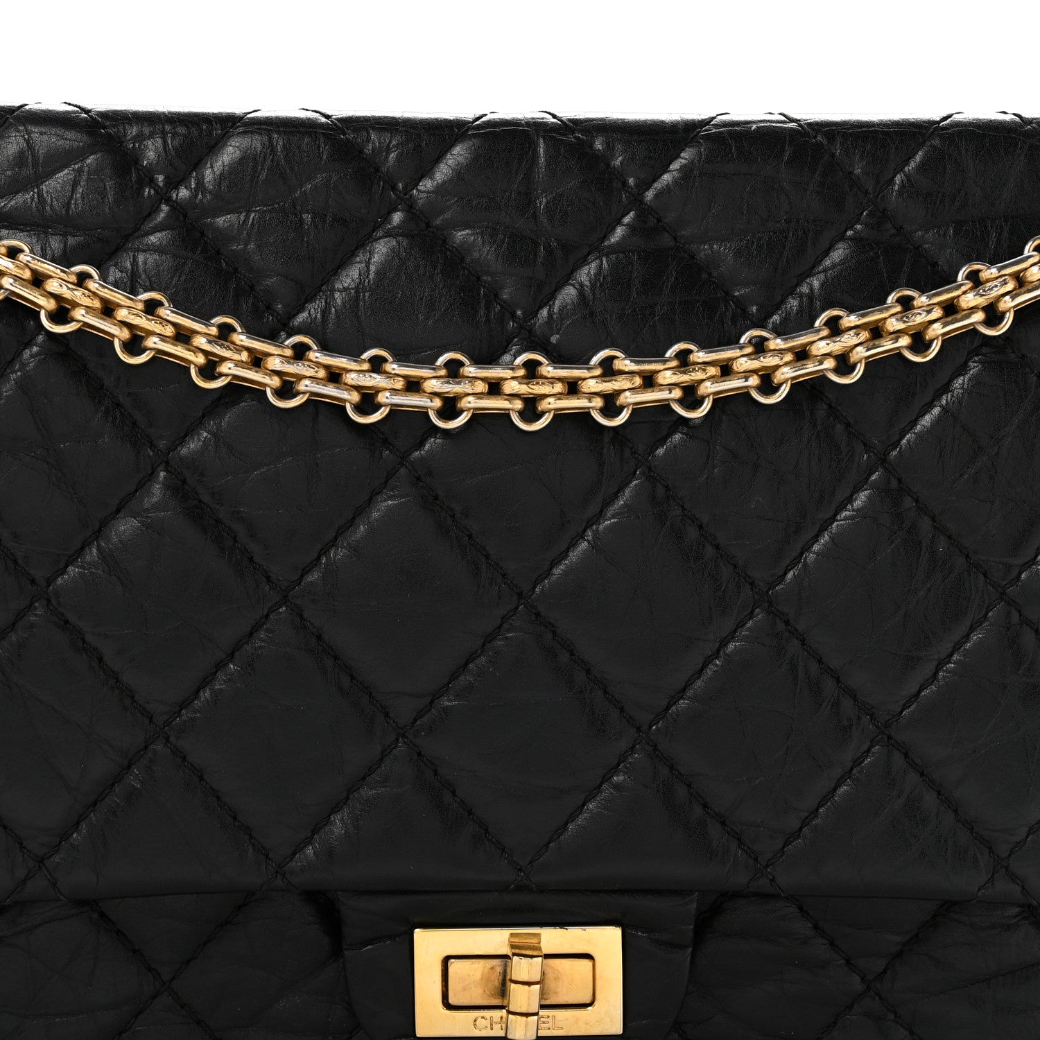 Chanel Aged Calfskin Quilted 2.55 Reissue 226 Flap Black 8 of 14