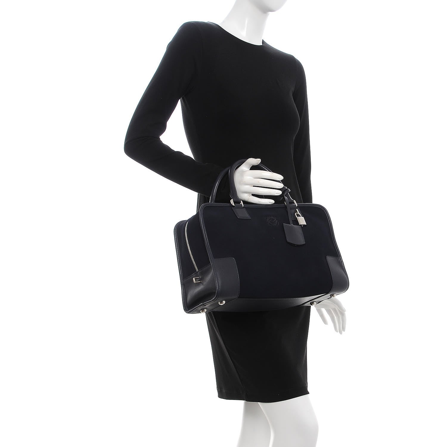 Loewe Denim-Effect Suede Calfskin Amazona Midnight Blue 2 of 6