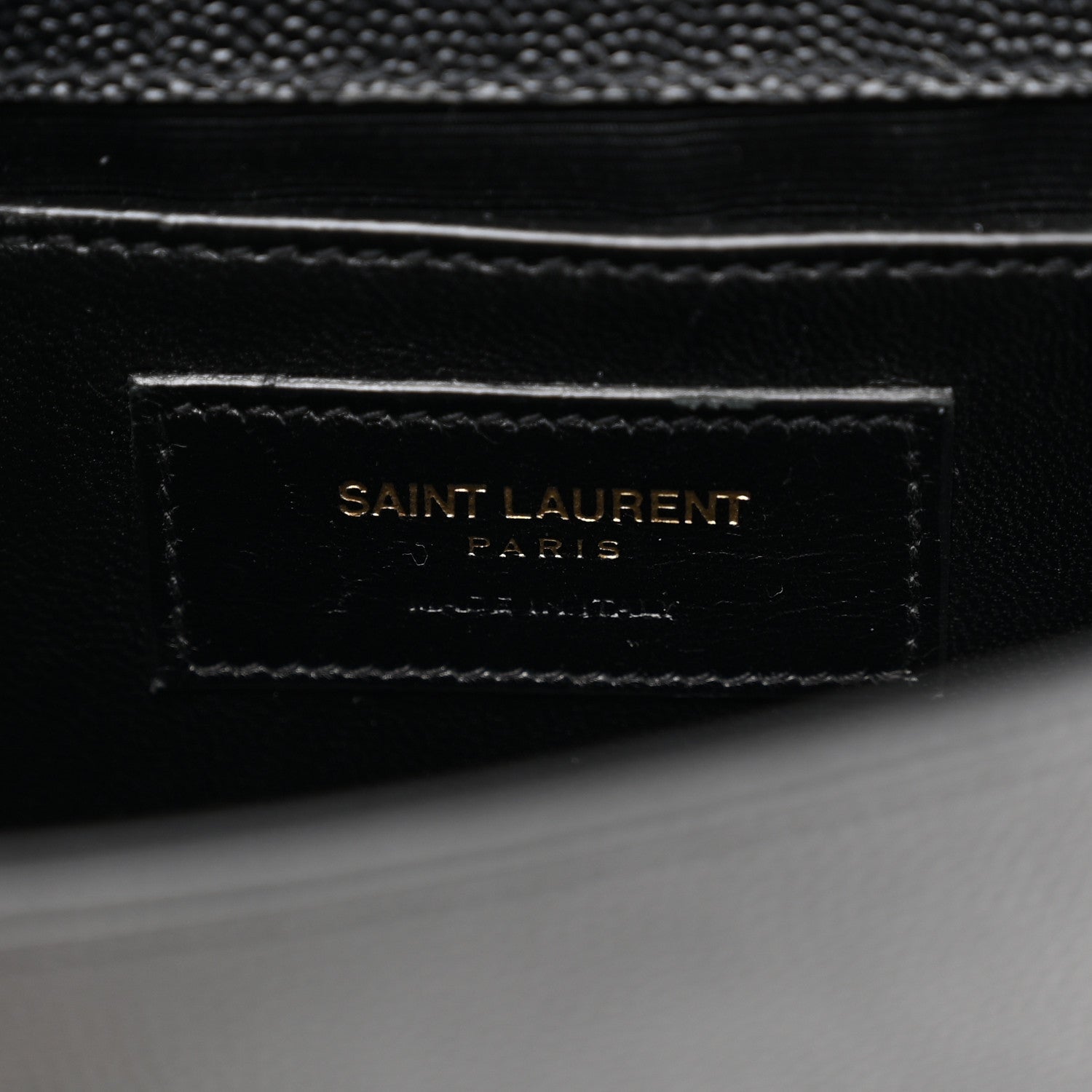 Saint Laurent Grain De Poudre Small Classic Monogram Kate Satchel Black 6 of 10