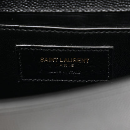 Saint Laurent Grain De Poudre Small Classic Monogram Kate Satchel Black 6 of 10