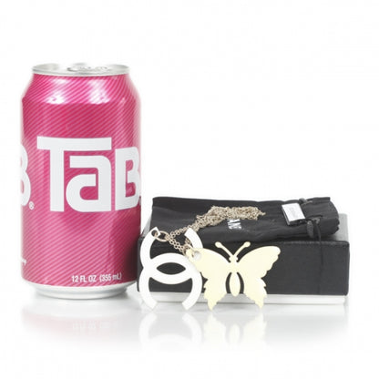 Chanel Resin Butterfly CC Necklace Multicolor 5 of 6