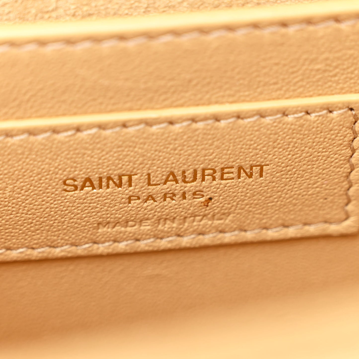 Metallic Calfskin Small Classic Monogram Kate Tassel Satchel Gold
