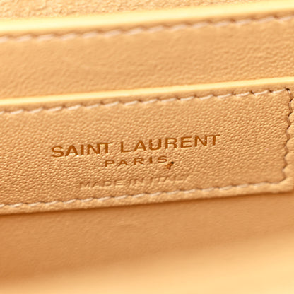 Saint Laurent Metallic Calfskin Small Classic Monogram Kate Tassel Satchel Gold 6 of 10