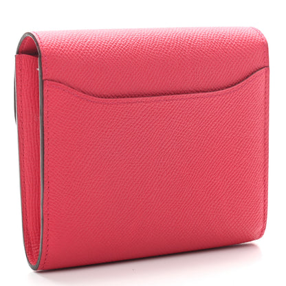 Hermes Epsom Constance Short Wallet Rose Extreme 3 of 8