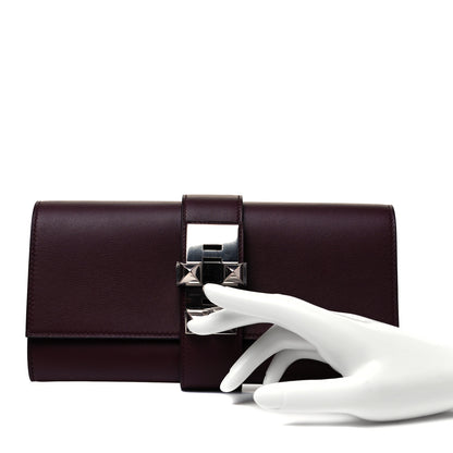 Hermes Swift Medor 23 Clutch Bordeaux 2 of 8