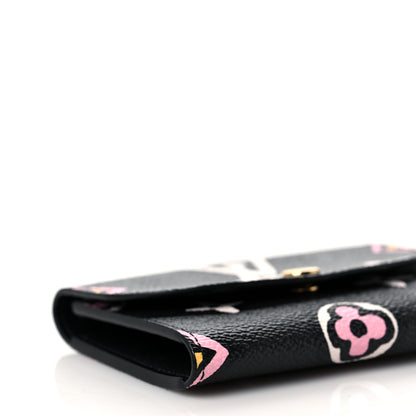 Louis Vuitton Monogram Giant Wild At Heart Rosalie Coin Purse Black 5 of 9