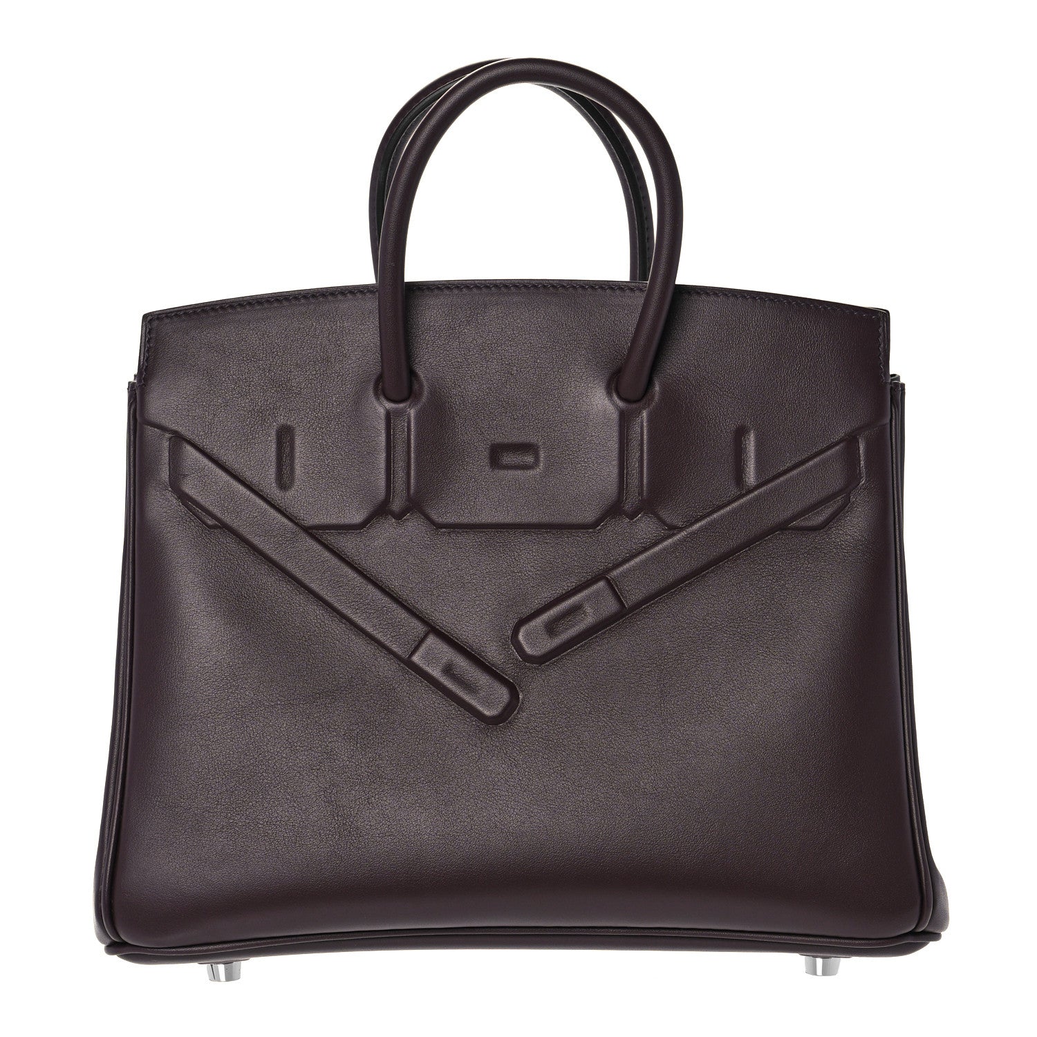 Hermes Swift Birkin Shadow 25 Rouge Sellier 1 of 27