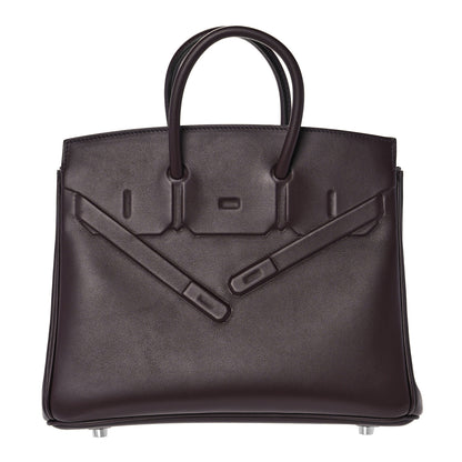 Hermes Swift Birkin Shadow 25 Rouge Sellier 1 of 27