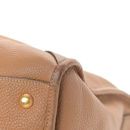 Prada Vitello Daino Shopping Satchel Caramel 11 of 16
