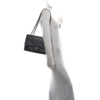 Chanel Caviar Quilted Jumbo Single Flap Black 2 of 11