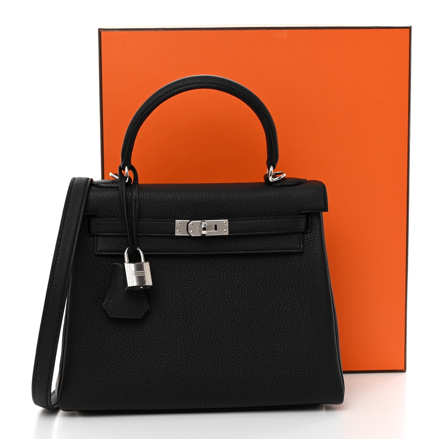 Hermes Togo Kelly Retourne 25 Black 11 of 11