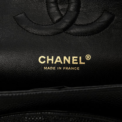 Chanel Caviar Quilted Medium Double Flap Black 6 of 11
