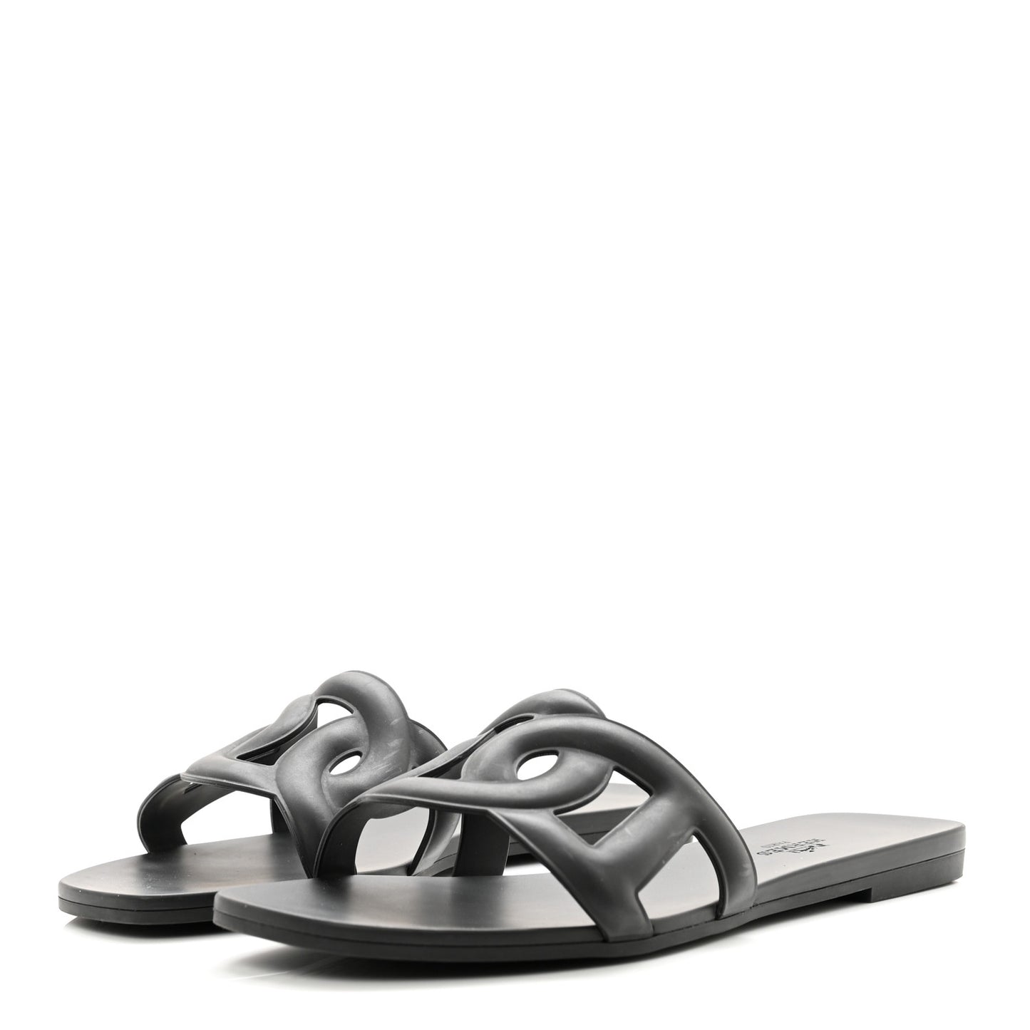 Rubber Aloha Sandals 38 Black