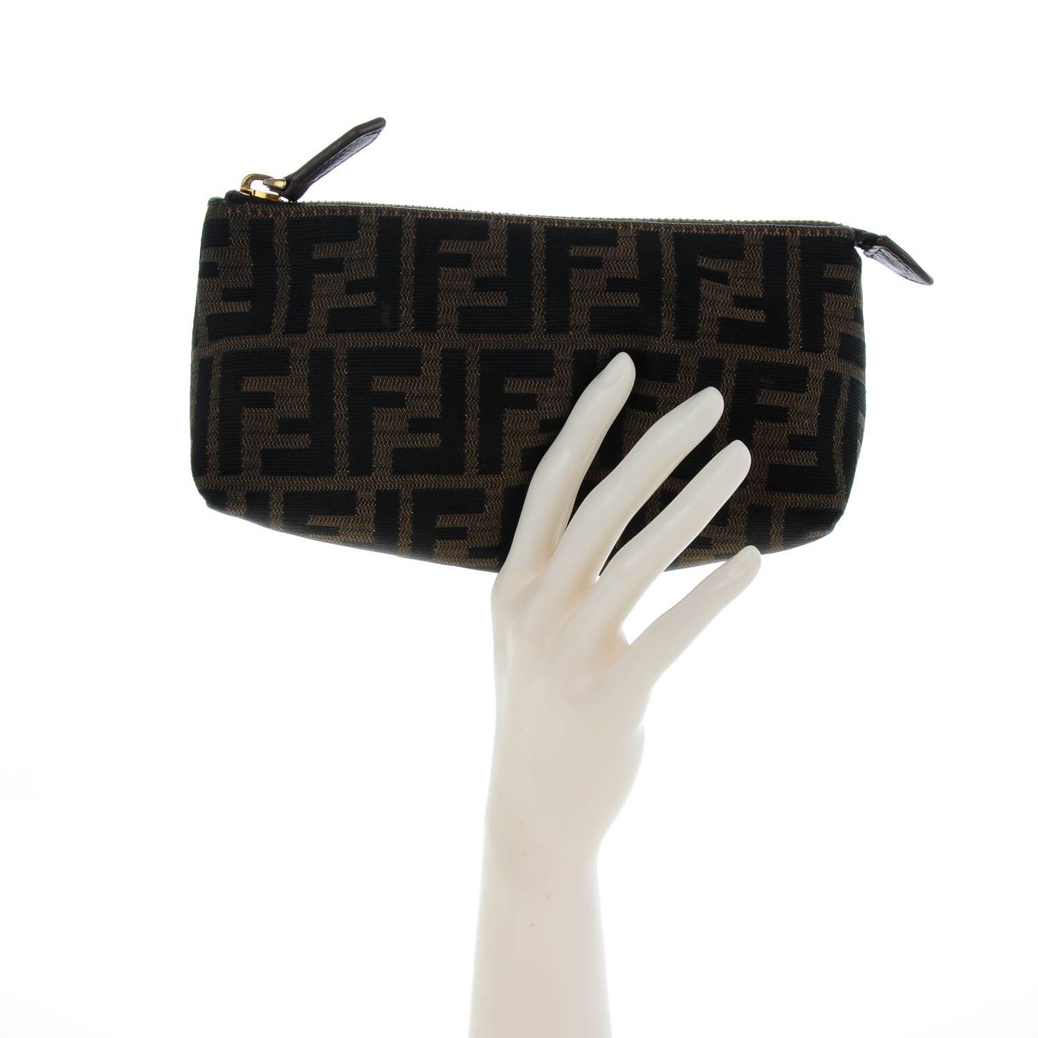 Fendi Zucca Cosmetic Pouch Tobacco 2 of 9