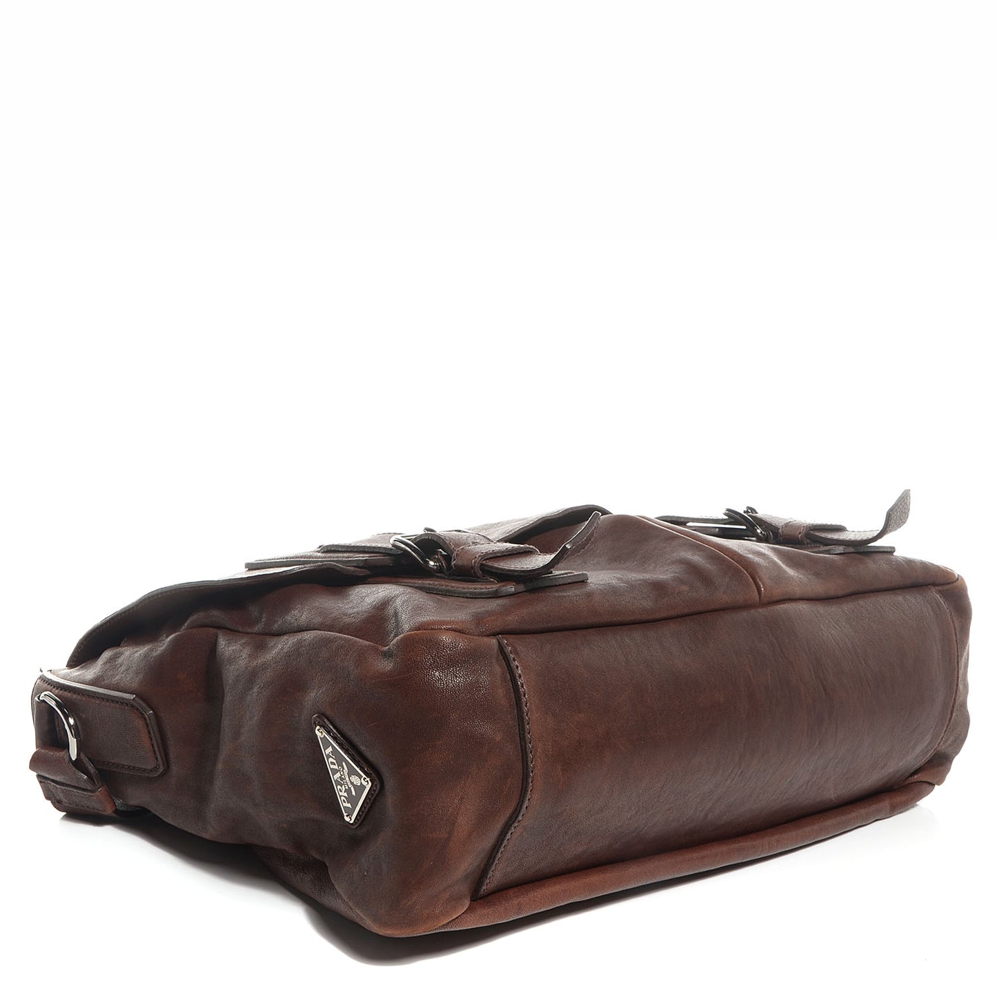Washed Buffalo Mens Messenger Bag Cocco
