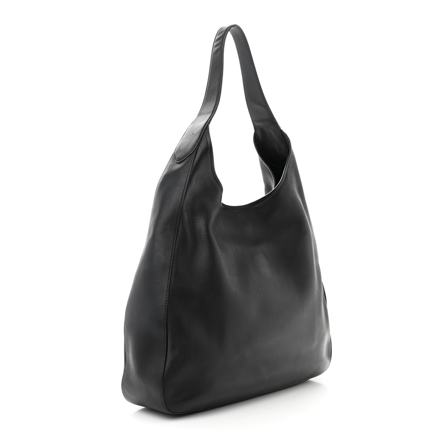 Prada Vitello Corsica Pocket Hobo Bag Black 3 of 13