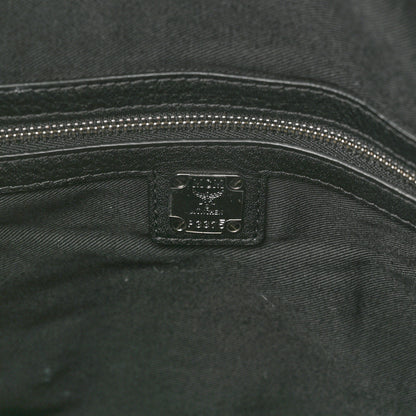 MCM Calfskin Ottomar Monogram Large Klara Hobo Black Red 6 of 12