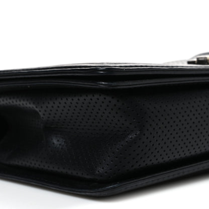 Chanel Lambskin Perforated Quilted New Medium Boy Flap Black 9 of 11
