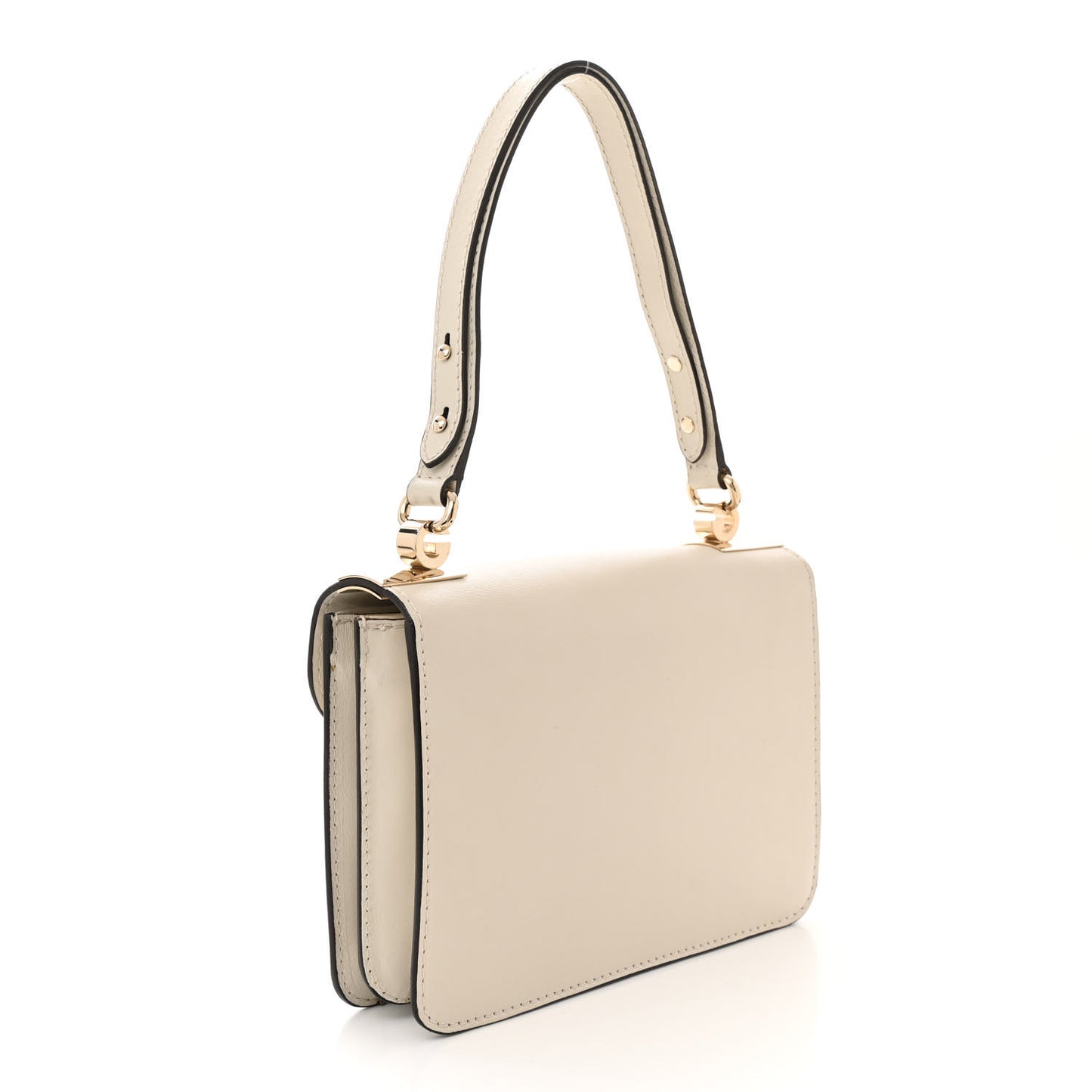 Calfskin Medium 1973 Shoulder Flap Bag Ivory