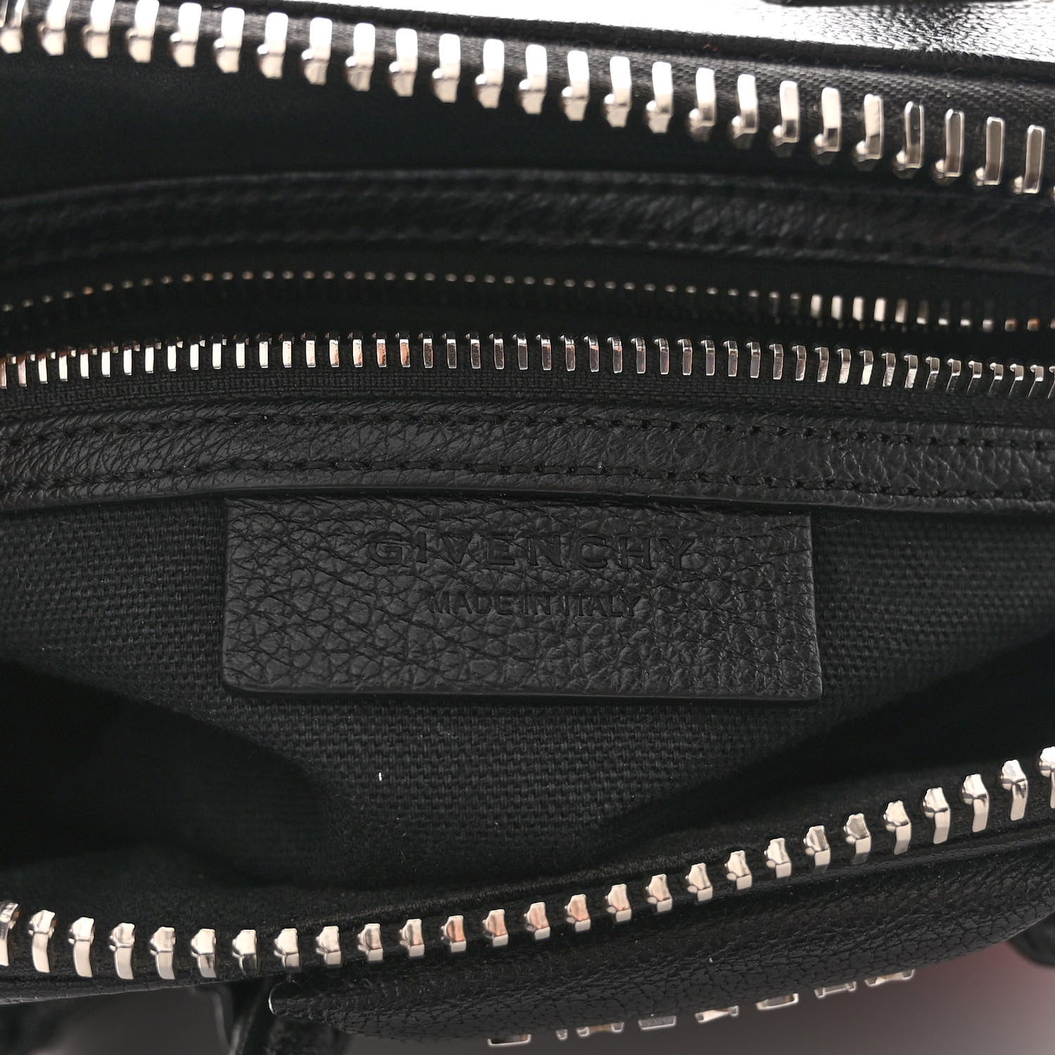 Givenchy Sugar Goatskin Striped Mini Antigona Black 6 of 10