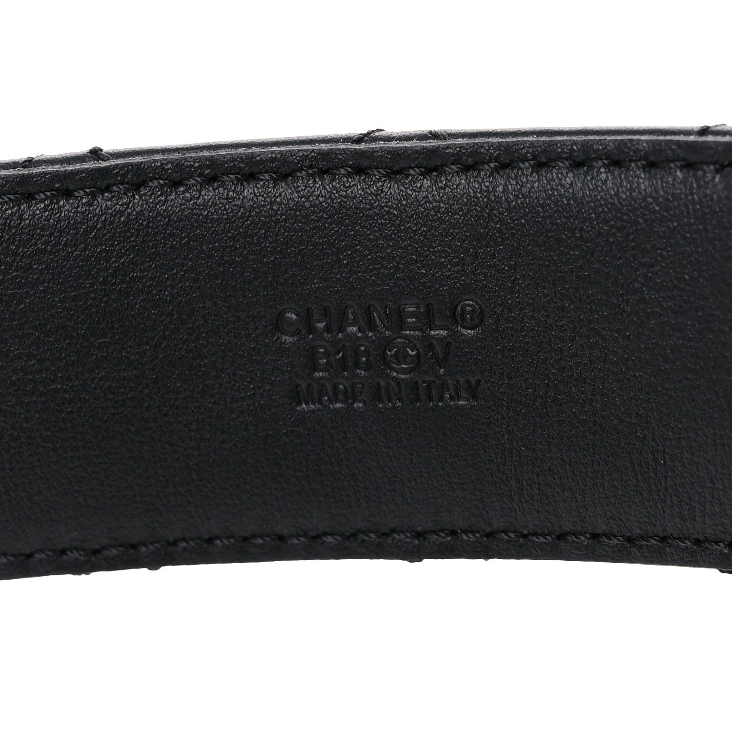 Chanel Calfskin Quilted CC Chain Belt 85 Black 5 of 7