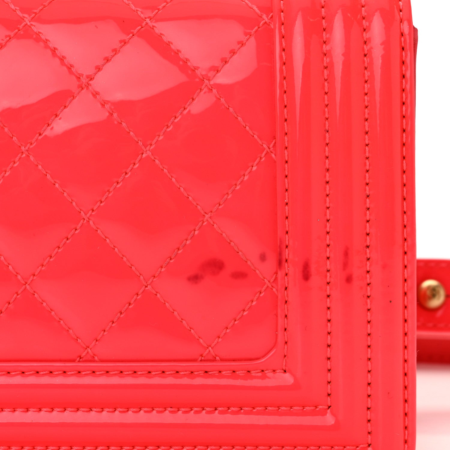 Chanel Patent Calfskin Quilted Small Boy Flap Pink 11 of 11