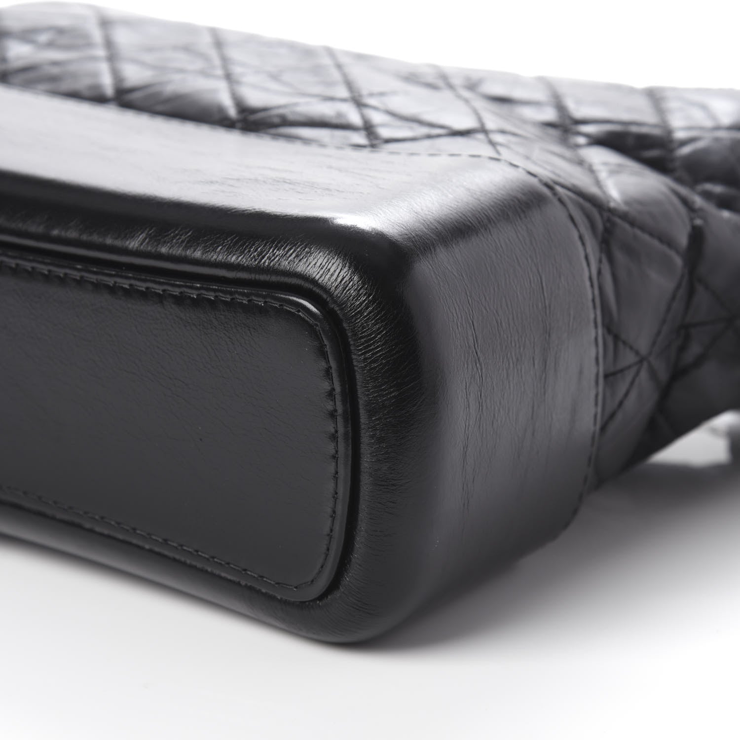 Chanel Aged Calfskin Quilted Medium Gabrielle Hobo Black 10 of 10