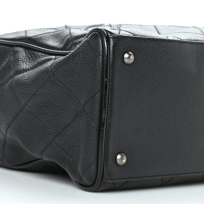 Chanel Calfskin Patent Quilted Bowler Black 8 of 11