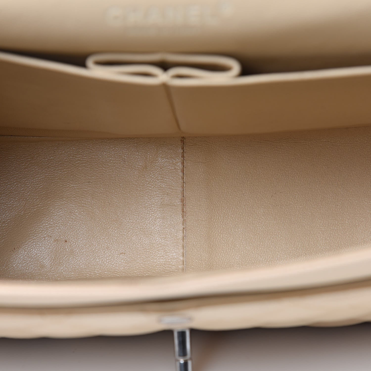 Chanel Caviar Quilted Jumbo Double Flap Beige Clair 17 of 20