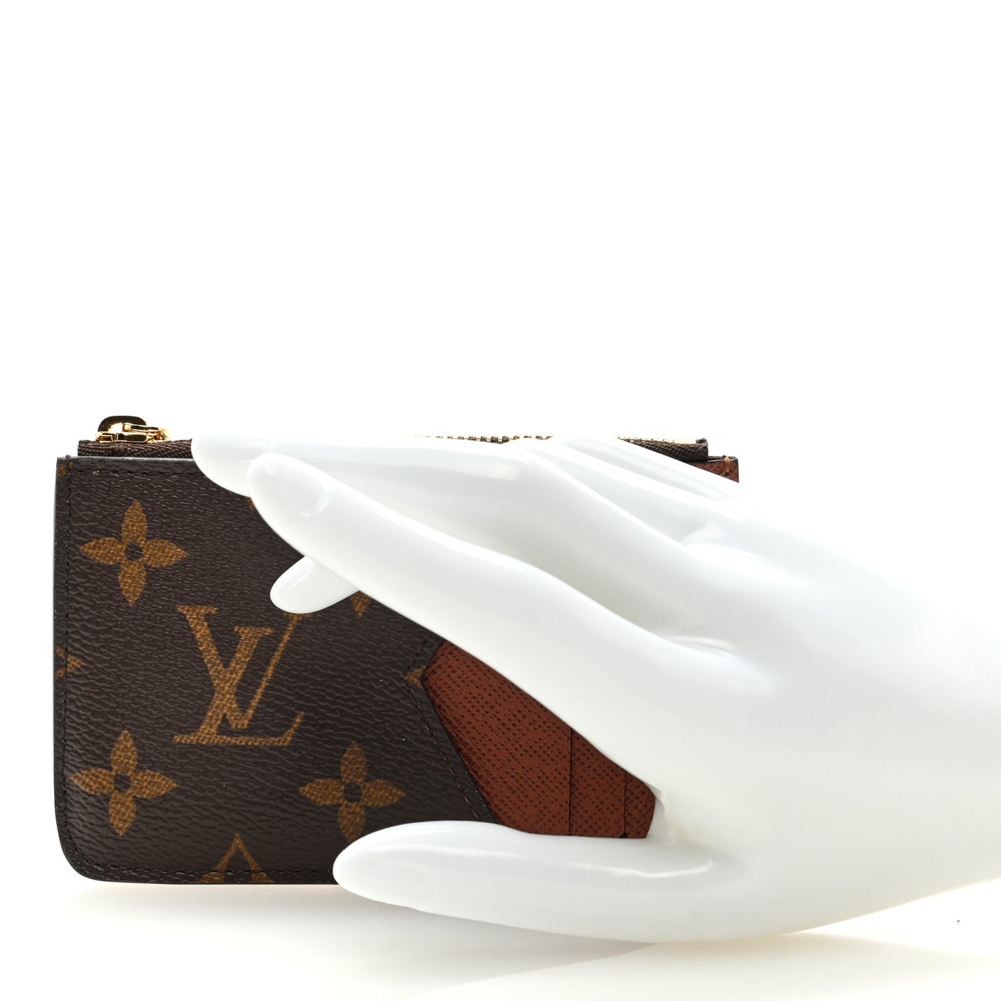 Monogram Zipped Romy Card Holder