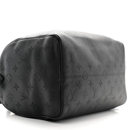 Louis Vuitton Calfskin Monogram Speedy P9 Bandouliere 40 Ultra Black 8 of 10