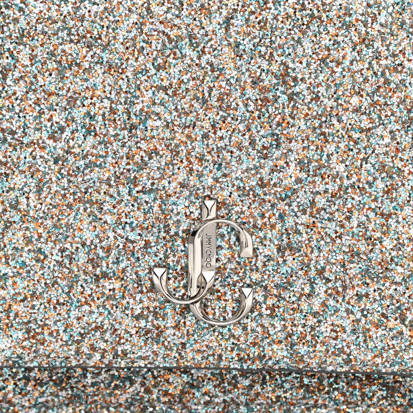 Glitter Palace Wallet On Chain Silver Multicolor