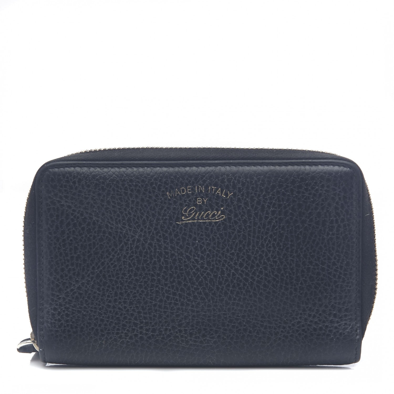 Gucci Dollar Calfskin Medium Swing Zip Around Wallet Blue 1 of 9