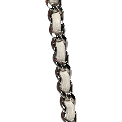 Chanel Caviar Perforated Pulley Shoulder Bag White 17 of 18