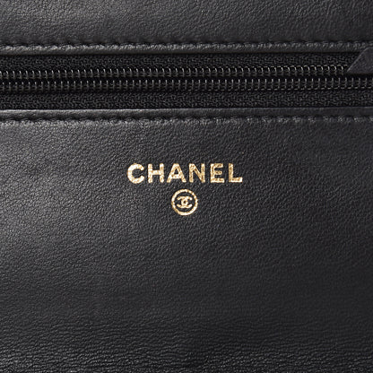 Chanel Lambskin Quilted Golden Class Wallet on Chain WOC Black 8 of 39