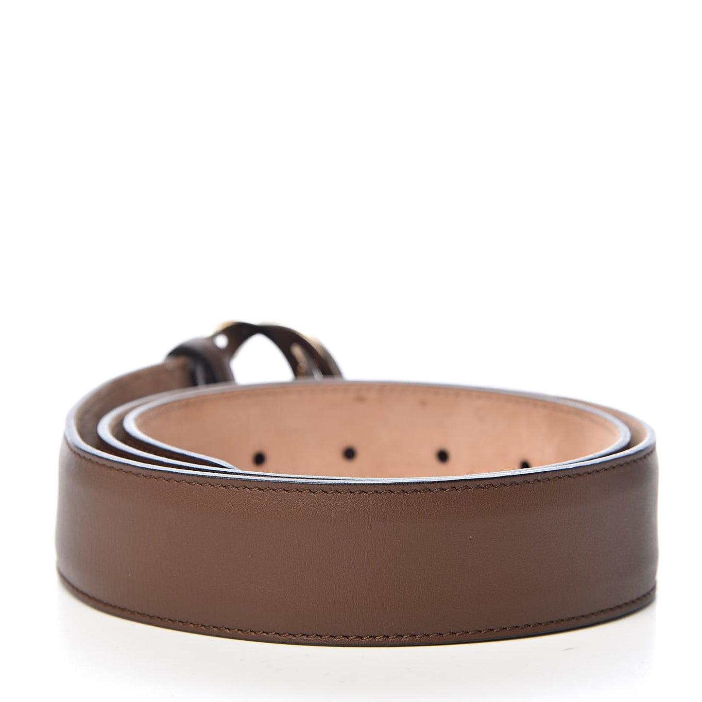 Calfskin Interlocking G 37mm Belt 80 32 Nut Brown