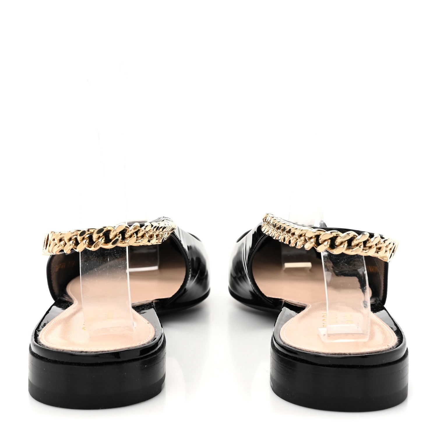 Gucci Patent Signoria Ballet Slingback Ballet Flat 38.5 Black 5 of 12