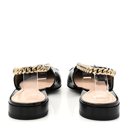 Gucci Patent Signoria Ballet Slingback Ballet Flat 38.5 Black 5 of 12