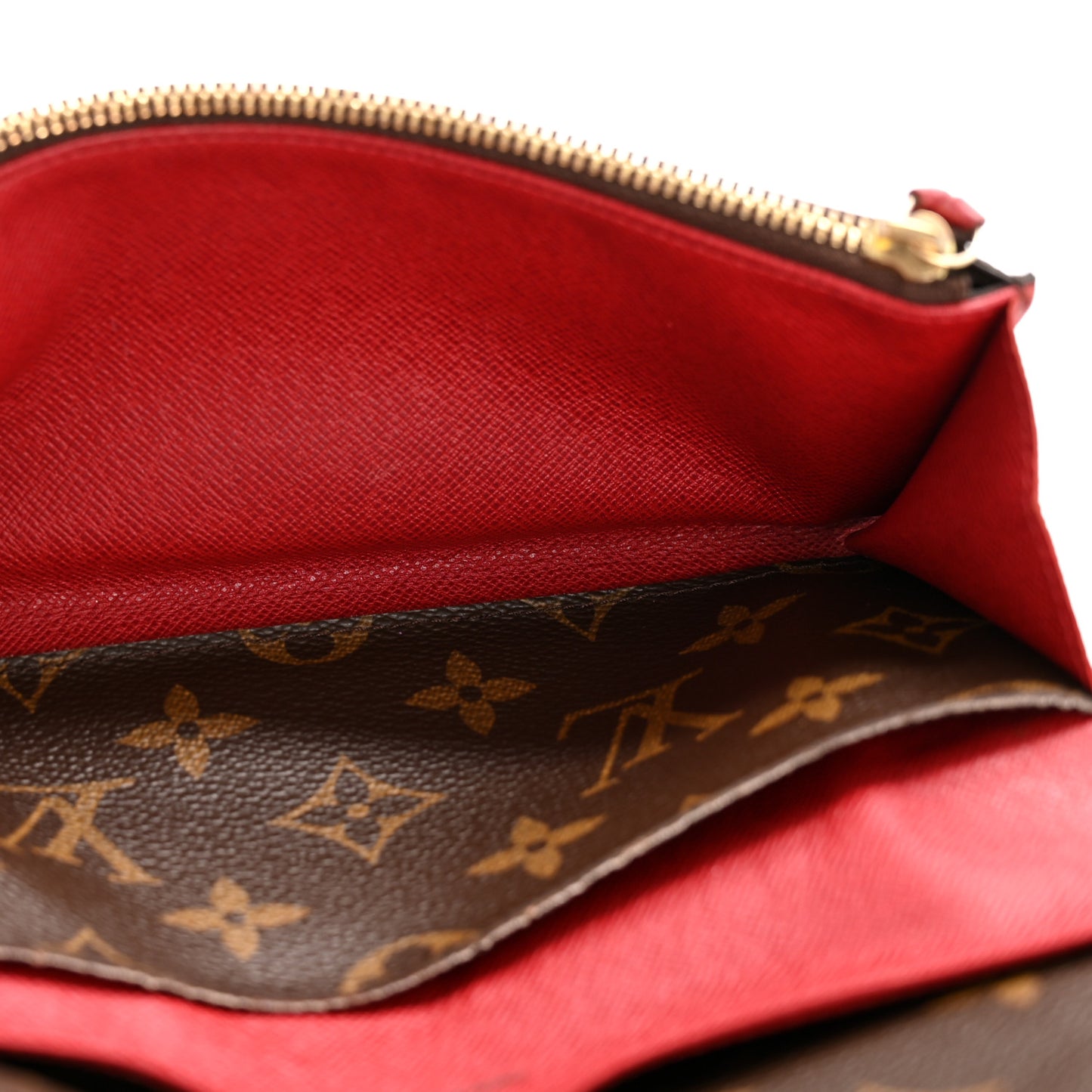 Monogram Emilie Wallet Red